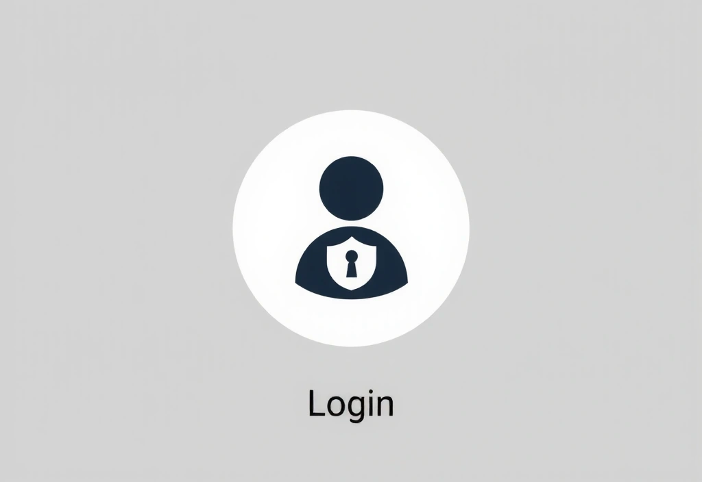 Icona stilizzata di un utente con una chiave, che simboleggia la sicurezza dell'account